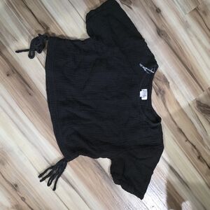 Just Be Black Textured Top